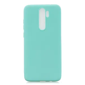 For Redmi NOTE 8 NOTE 8 Pro Soft Candy Color Frosted Surface Shockproof TPU Back Cover Mobile Phone Case Light blue