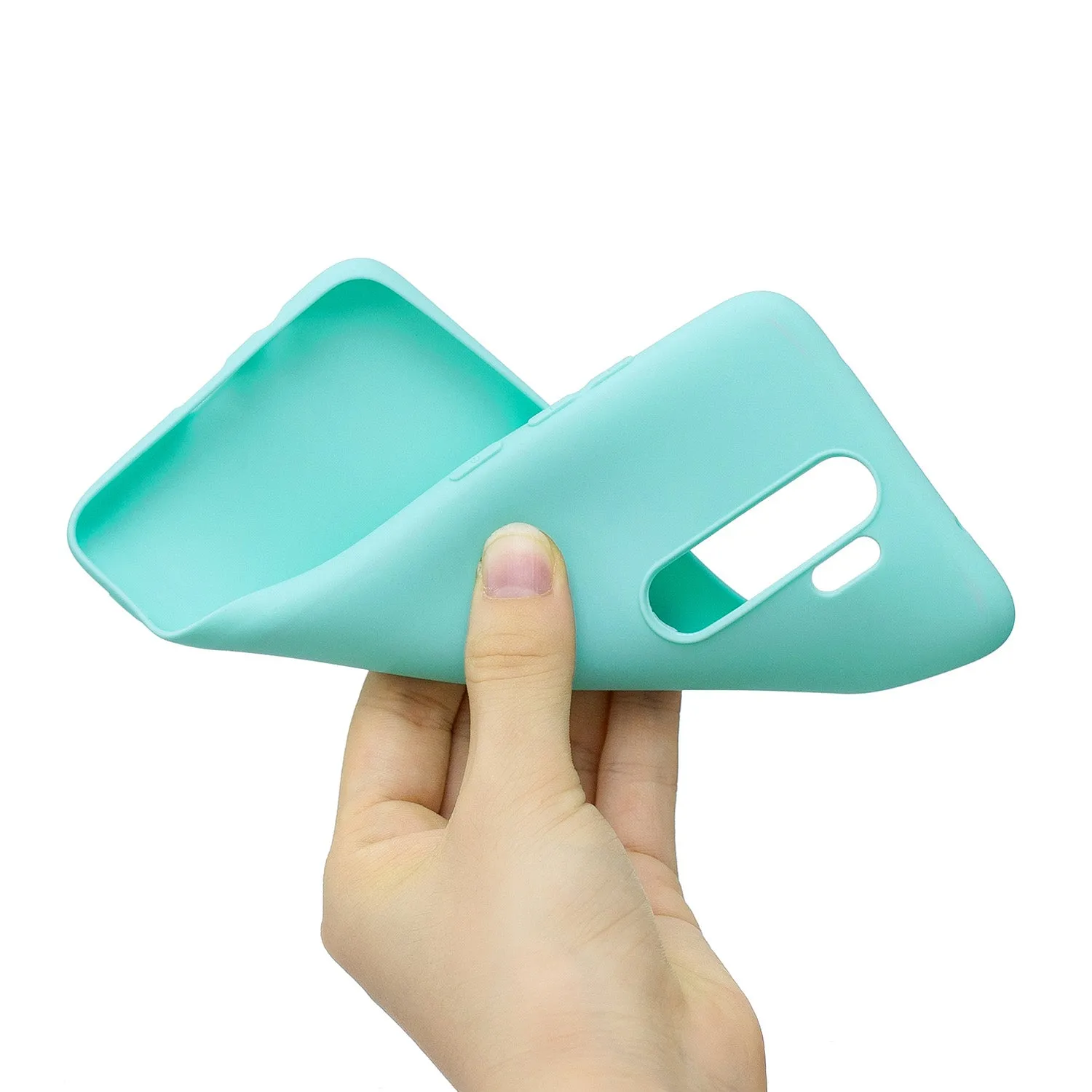 For Redmi NOTE 8 NOTE 8 Pro Soft Candy Color Frosted Surface Shockproof TPU Back Cover Mobile Phone Case Light blue