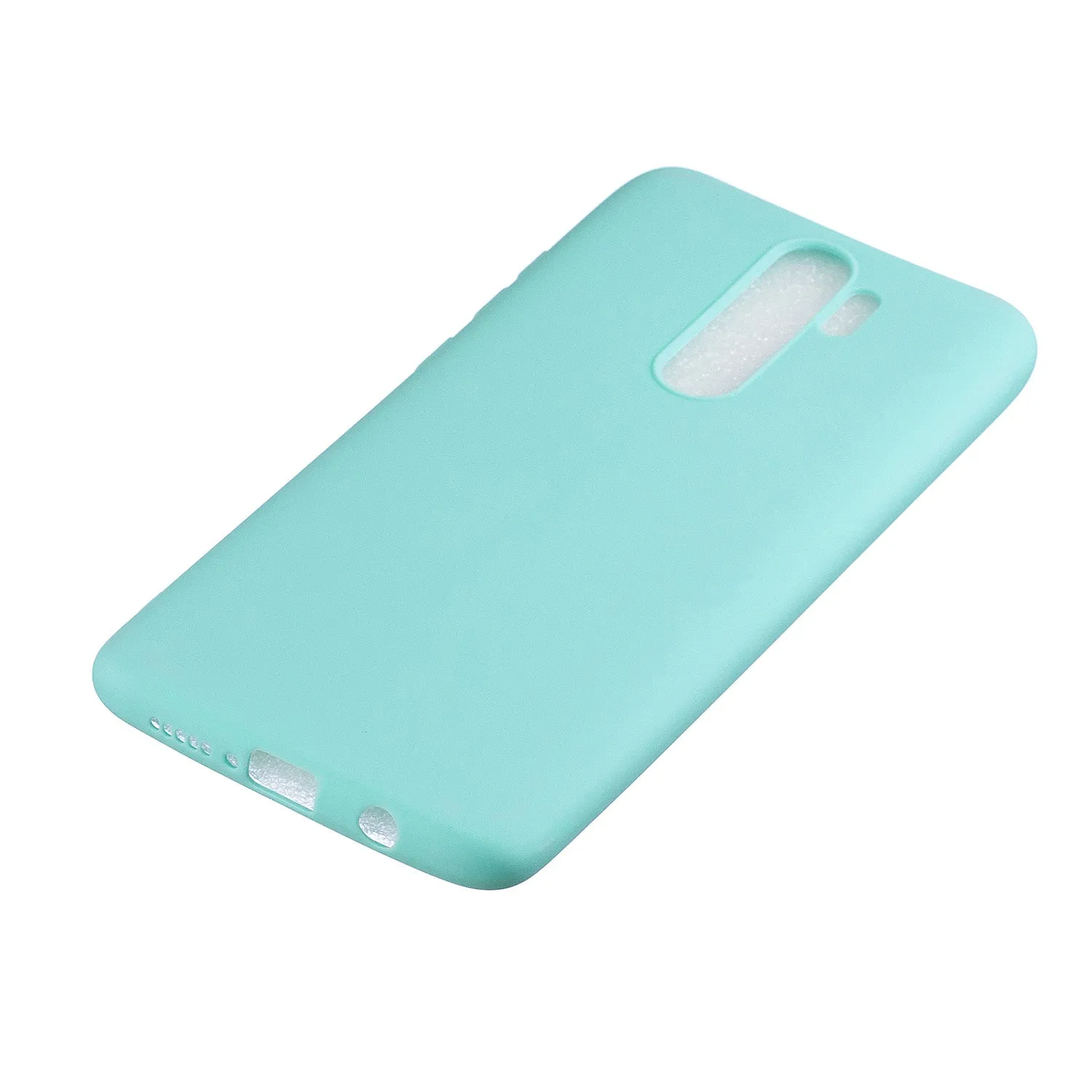 For Redmi NOTE 8 NOTE 8 Pro Soft Candy Color Frosted Surface Shockproof TPU Back Cover Mobile Phone Case Light blue