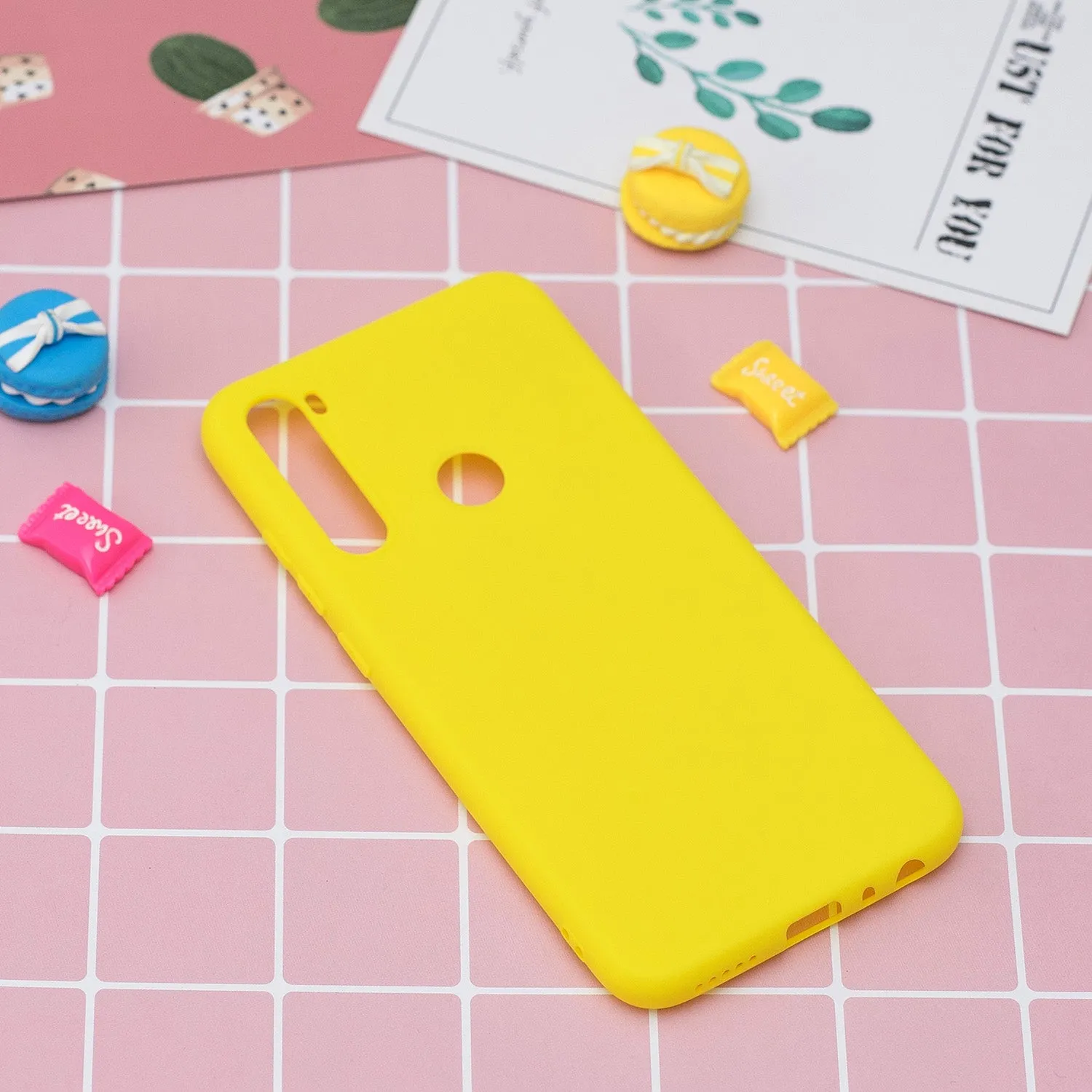 For Redmi NOTE 8 NOTE 8 Pro Soft Candy Color Frosted Surface Shockproof TPU Back Cover Mobile Phone Case Light blue