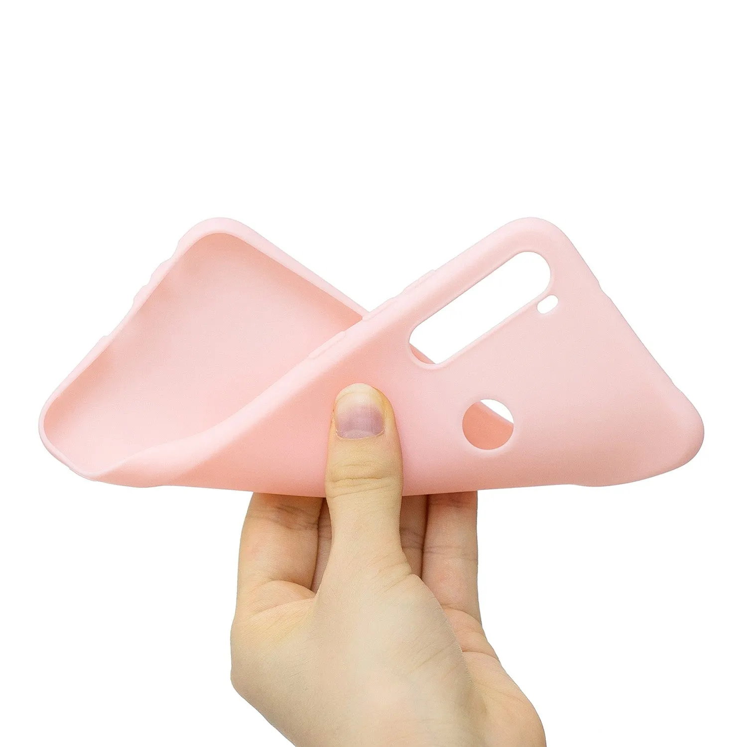 For Redmi NOTE 8 NOTE 8 Pro Soft Candy Color Frosted Surface Shockproof TPU Back Cover Mobile Phone Case Light pink
