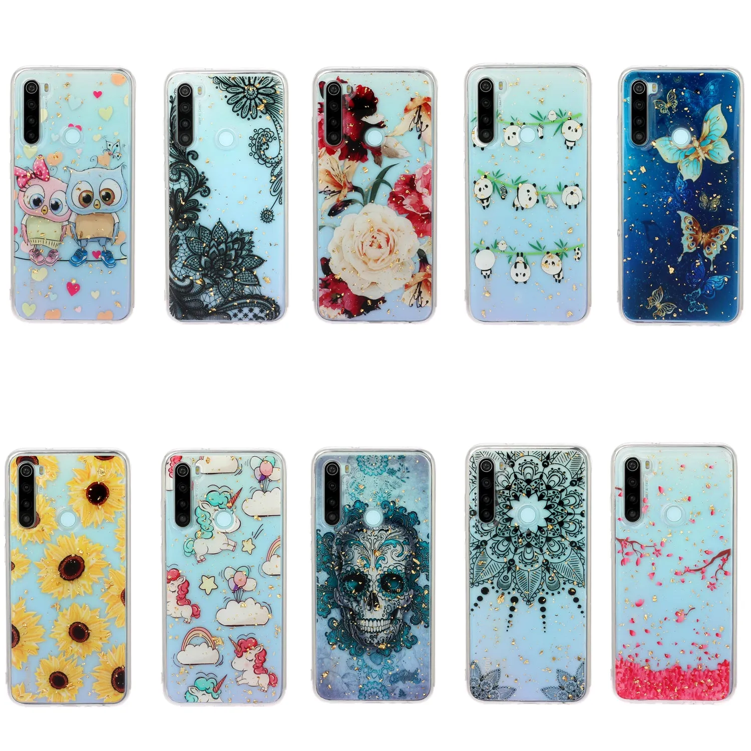 For Redmi Note 8 / Redmi Note 8 Pro Cellphone Cover Beautiful Painted Pattern Comfortable Wear TPU Phone Shell 7