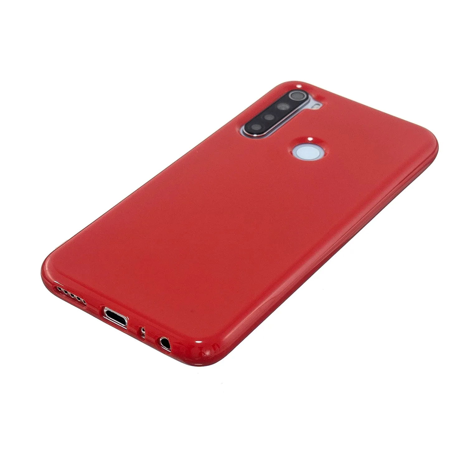 For Redmi Note 8/8 Pro Cellphone Cover 2.0mm Thickened TPU Case Camera Protector Anti-Scratch Soft Phone Shell Black