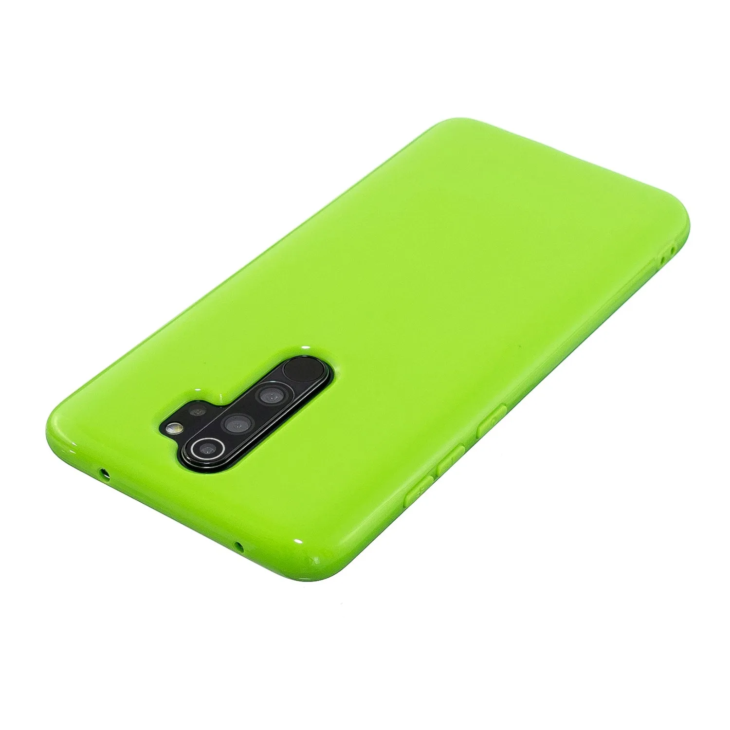 For Redmi Note 8/8 Pro Cellphone Cover 2.0mm Thickened TPU Case Camera Protector Anti-Scratch Soft Phone Shell Green