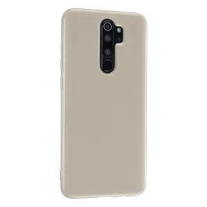 For Redmi Note 8/8 Pro Cellphone Cover 2.0mm Thickened TPU Case Camera Protector Anti-Scratch Soft Phone Shell Khaki