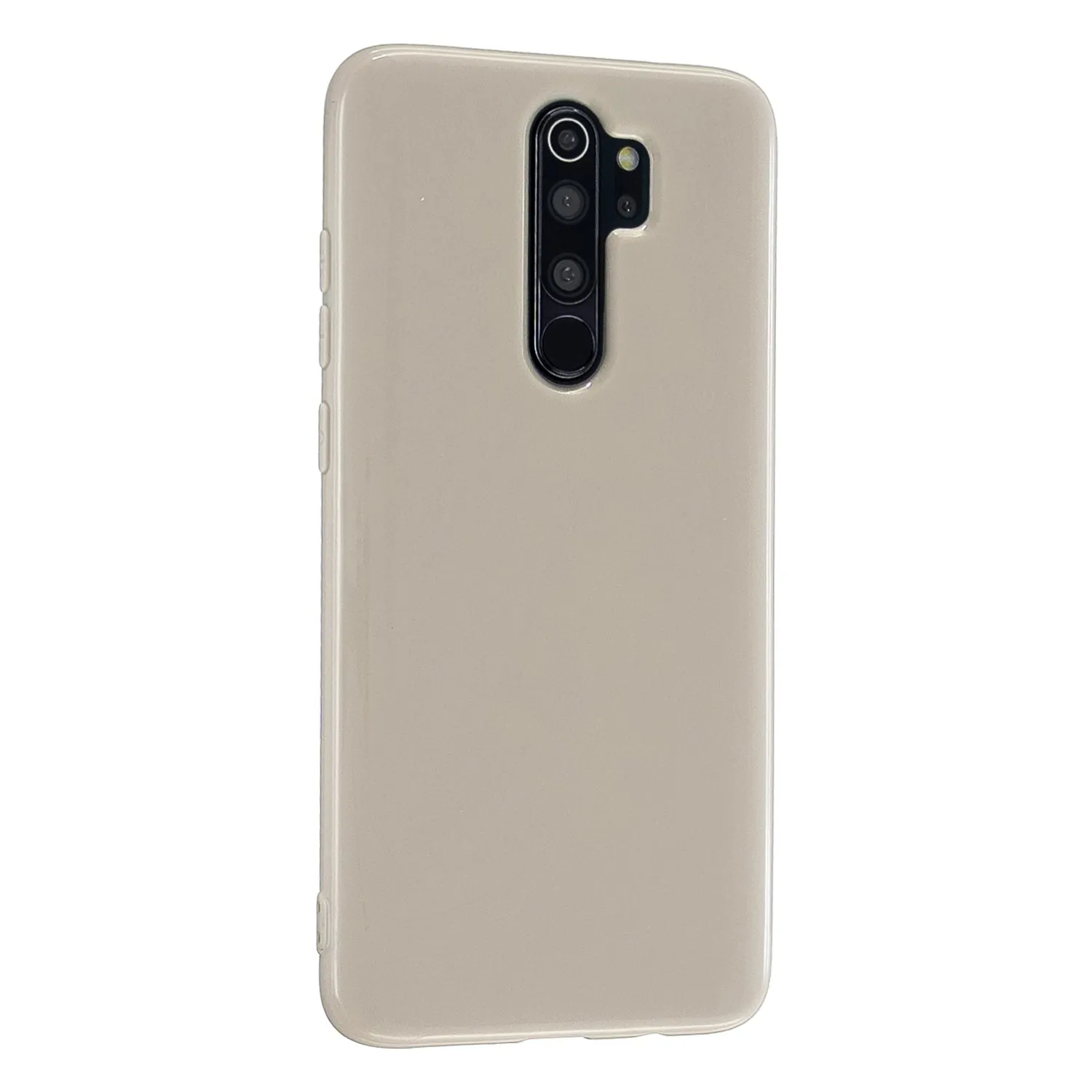 For Redmi Note 8/8 Pro Cellphone Cover 2.0mm Thickened TPU Case Camera Protector Anti-Scratch Soft Phone Shell Khaki