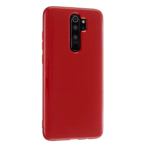 For Redmi Note 8/8 Pro Cellphone Cover 2.0mm Thickened TPU Case Camera Protector Anti-Scratch Soft Phone Shell Red