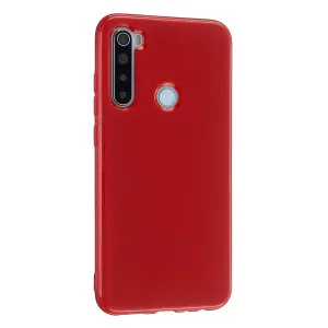 For Redmi Note 8/8 Pro Cellphone Cover 2.0mm Thickened TPU Case Camera Protector Anti-Scratch Soft Phone Shell Red