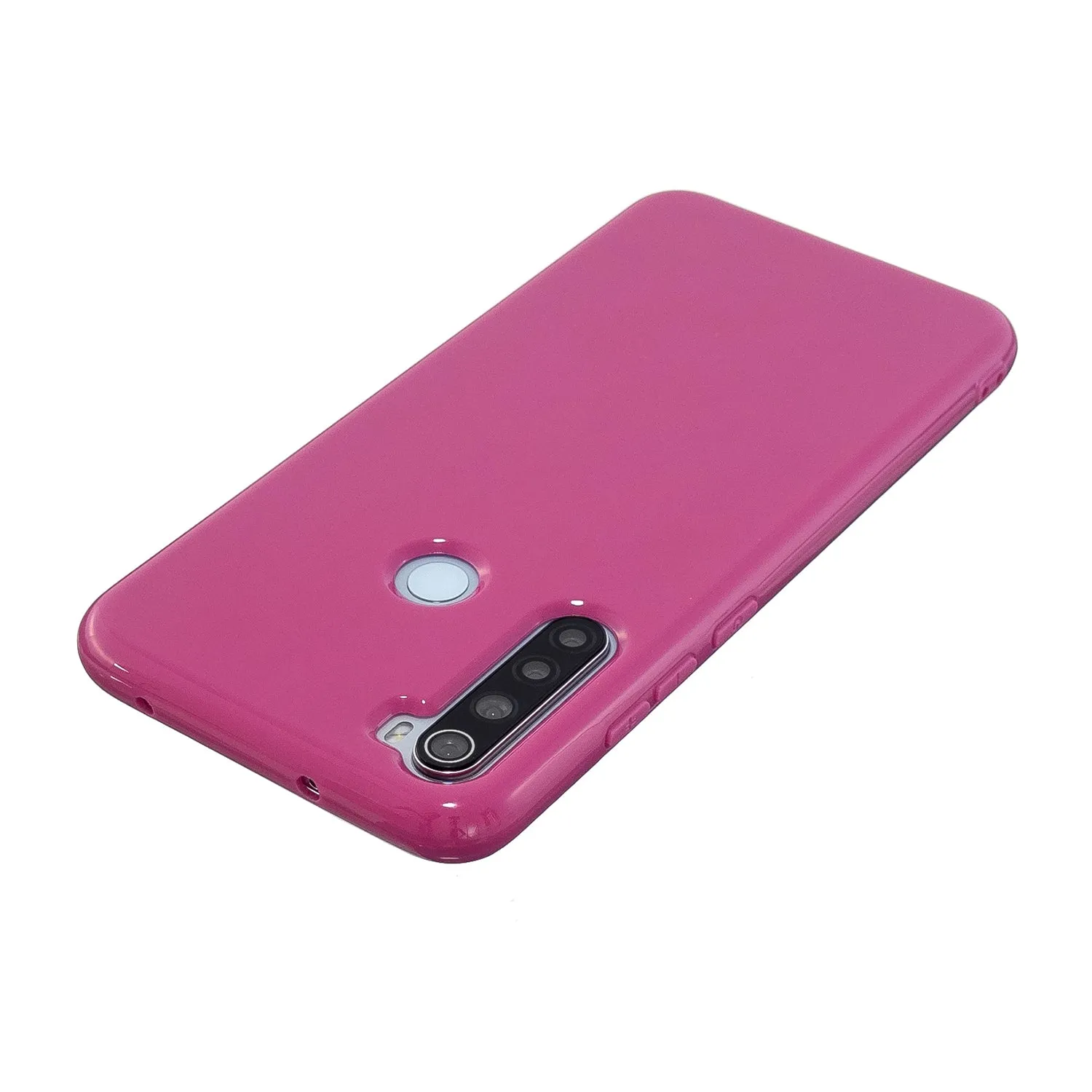 For Redmi Note 8/8 Pro Cellphone Cover 2.0mm Thickened TPU Case Camera Protector Anti-Scratch Soft Phone Shell Rose