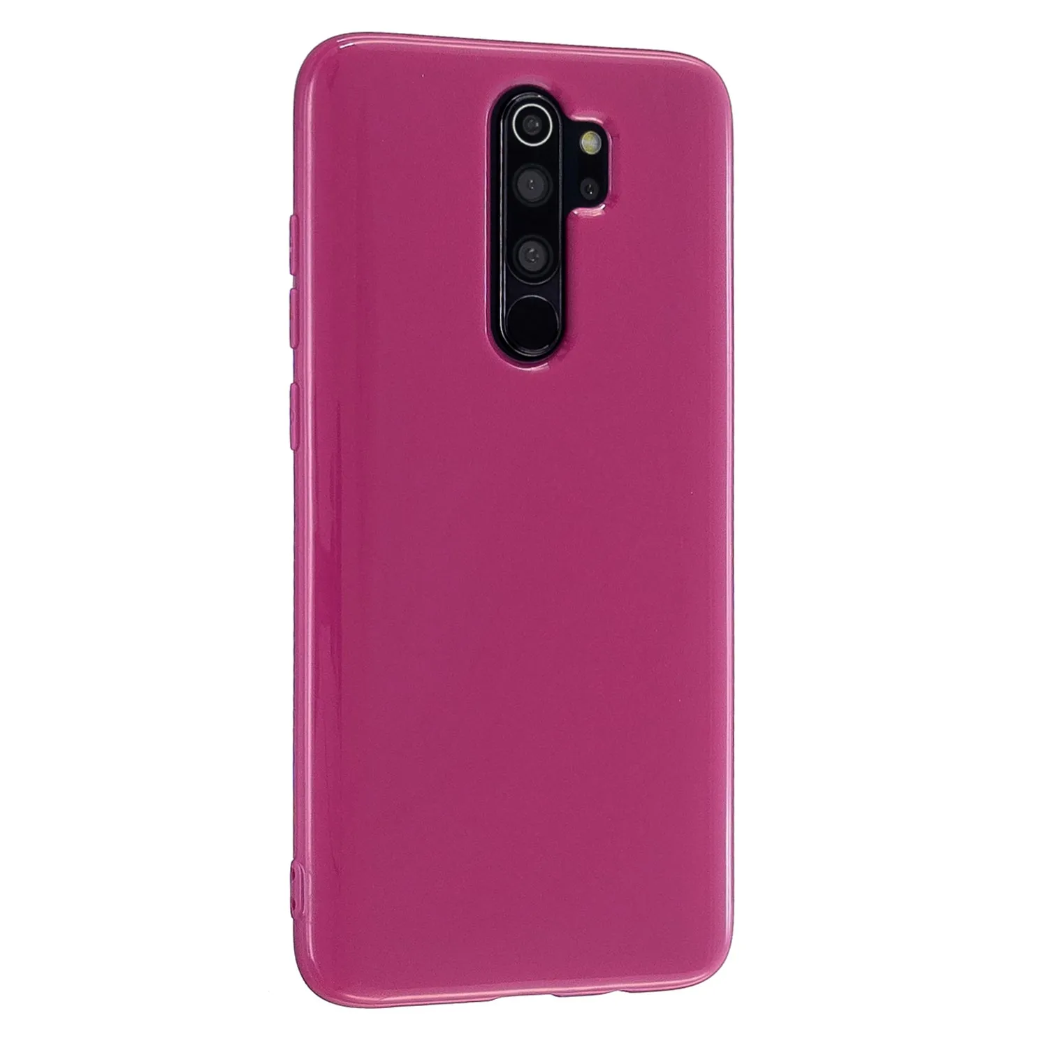 For Redmi Note 8/8 Pro Cellphone Cover 2.0mm Thickened TPU Case Camera Protector Anti-Scratch Soft Phone Shell Rose
