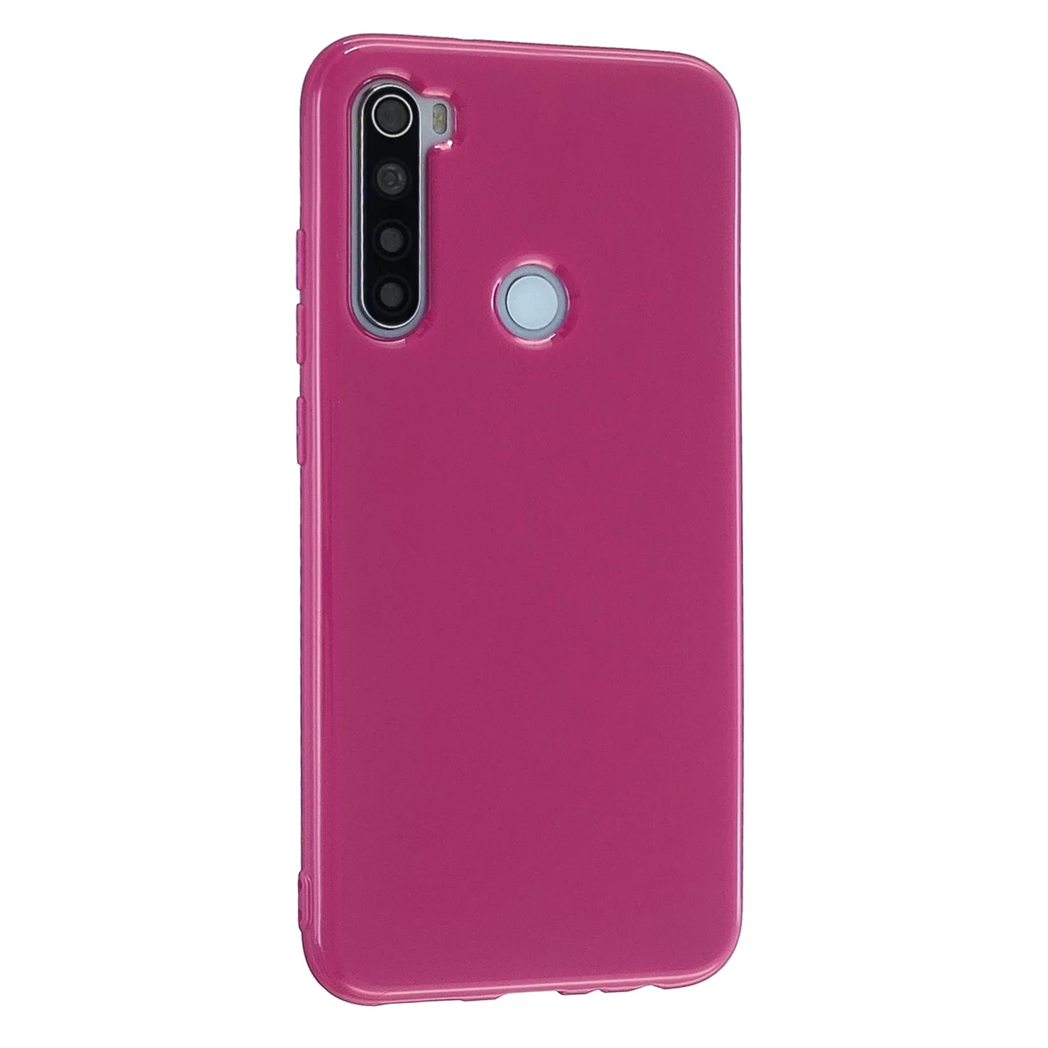 For Redmi Note 8/8 Pro Cellphone Cover 2.0mm Thickened TPU Case Camera Protector Anti-Scratch Soft Phone Shell Rose
