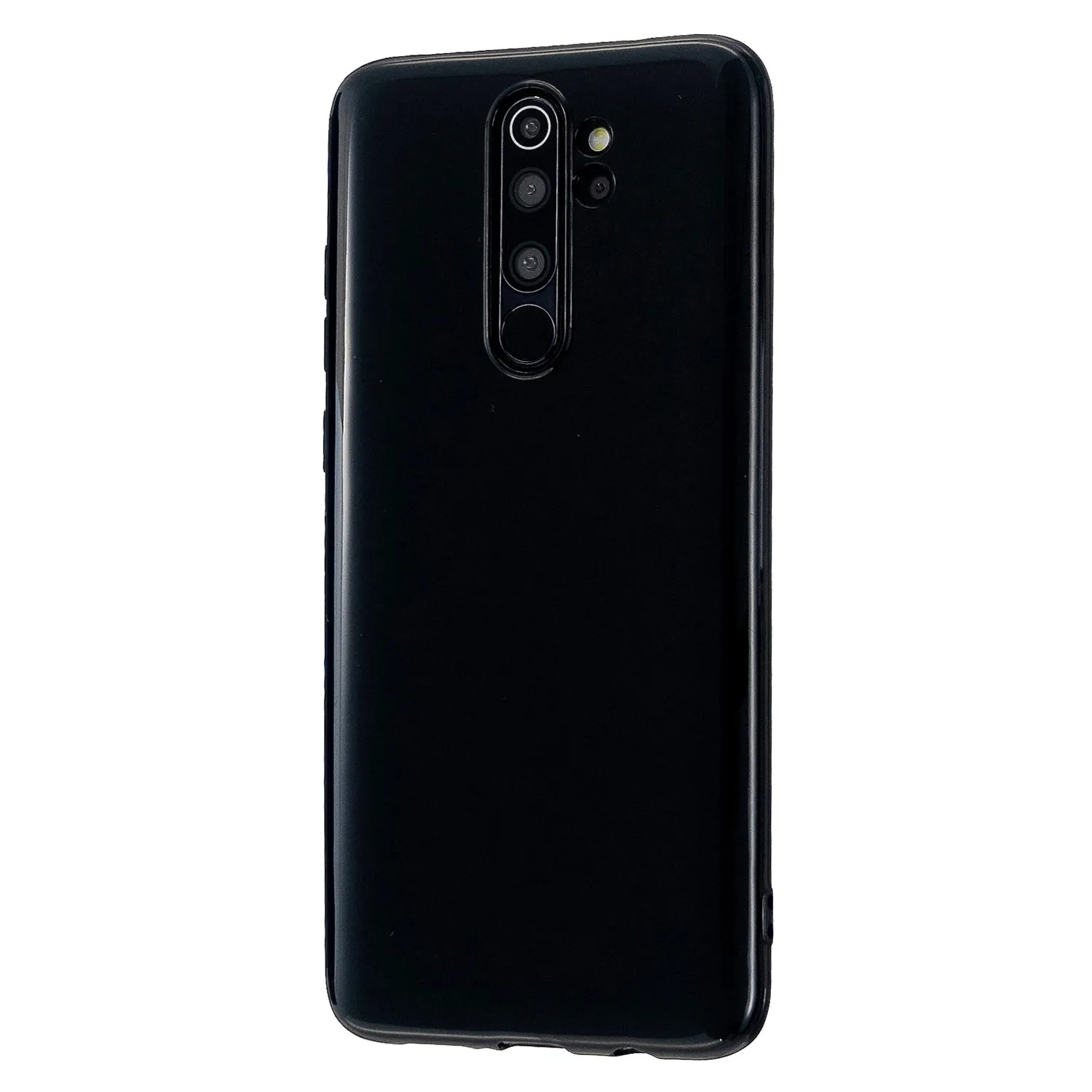 For Redmi Note 8/8 Pro Cellphone Cover Reinforced Soft TPU Phone Case Anti-scratch Full Body Protection Bright black