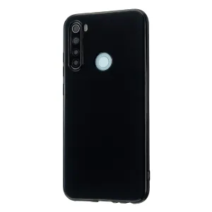 For Redmi Note 8/8 Pro Cellphone Cover Reinforced Soft TPU Phone Case Anti-scratch Full Body Protection Bright black