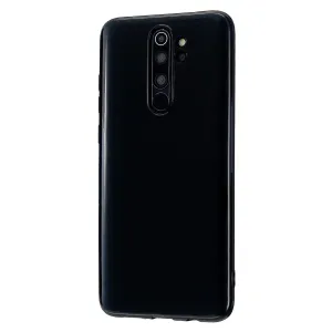 For Redmi Note 8/8 Pro Cellphone Cover Reinforced Soft TPU Phone Case Anti-scratch Full Body Protection Bright black