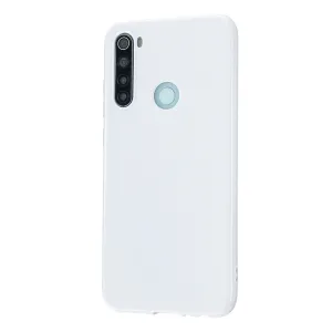 For Redmi Note 8/8 Pro Cellphone Cover Reinforced Soft TPU Phone Case Anti-scratch Full Body Protection Milk white