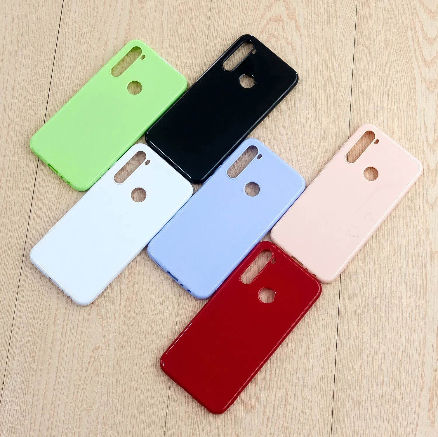 For Redmi Note 8/8 Pro Cellphone Cover Reinforced Soft TPU Phone Case Anti-scratch Full Body Protection Milk white