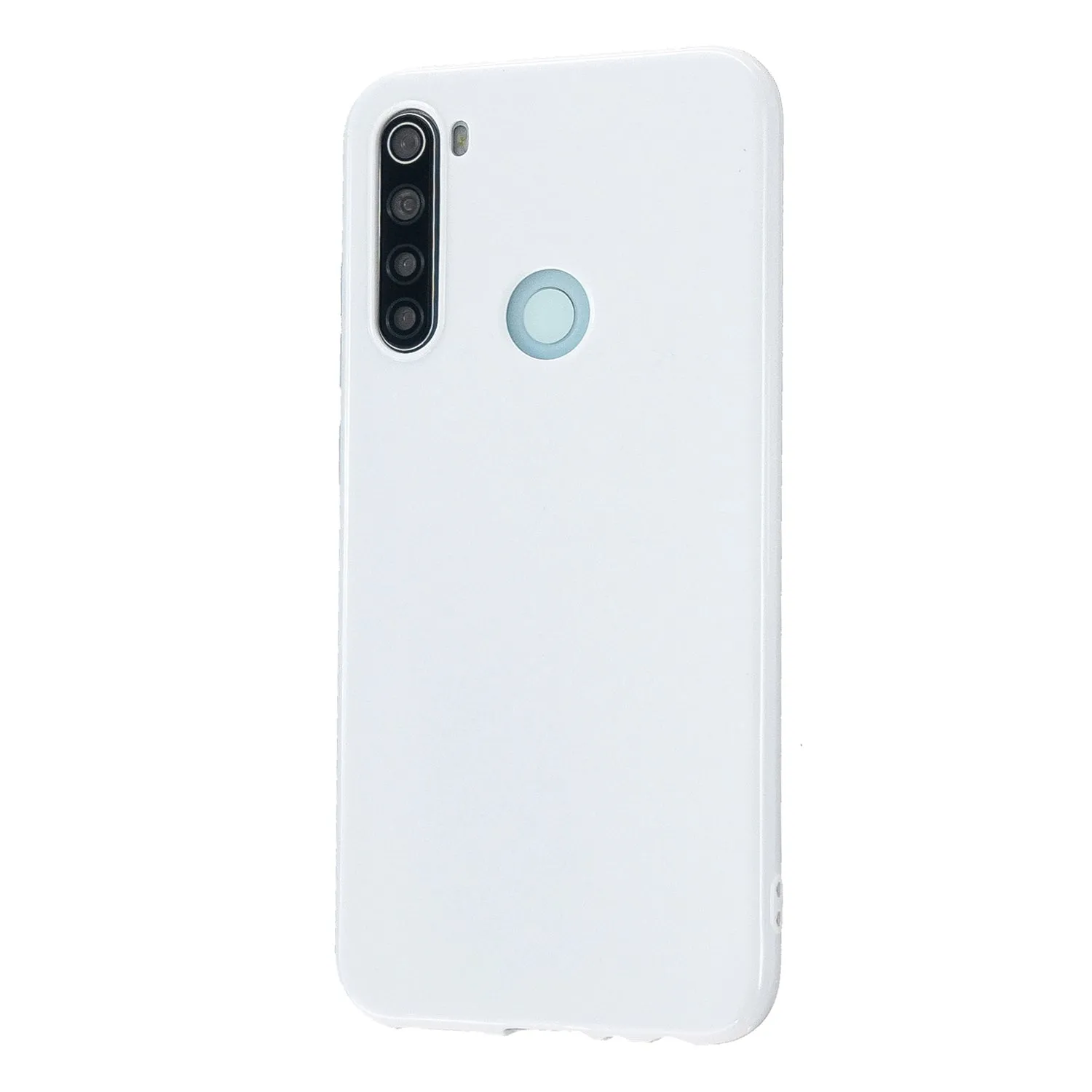 For Redmi Note 8/8 Pro Cellphone Cover Reinforced Soft TPU Phone Case Anti-scratch Full Body Protection Milk white