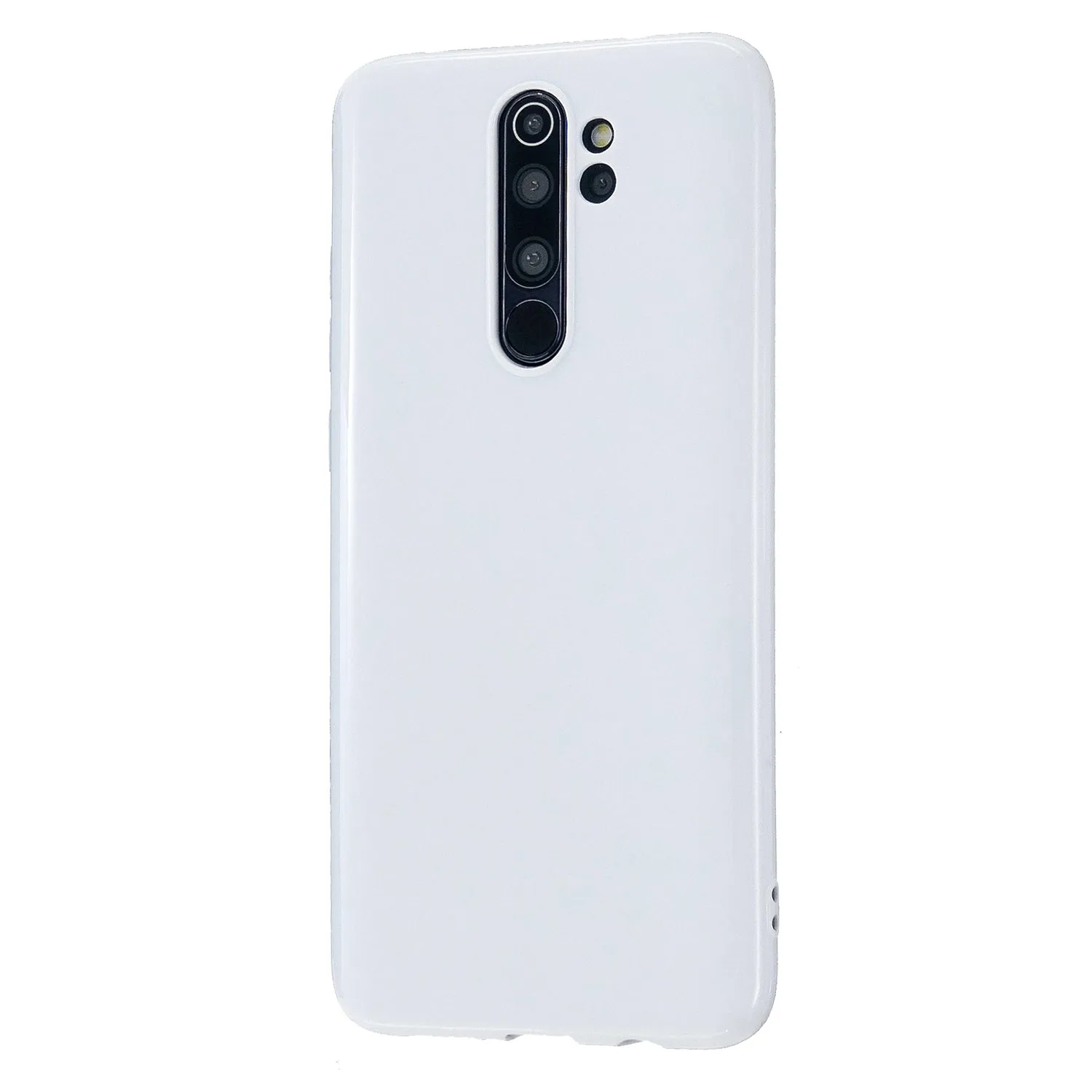 For Redmi Note 8/8 Pro Cellphone Cover Reinforced Soft TPU Phone Case Anti-scratch Full Body Protection Milk white