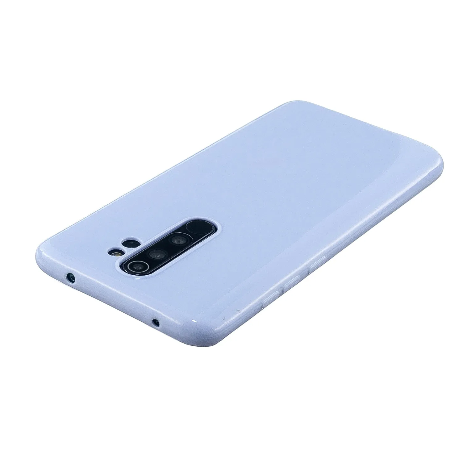For Redmi Note 8/8 Pro Cellphone Cover Reinforced Soft TPU Phone Case Anti-scratch Full Body Protection Taro purple