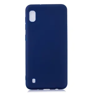 For Samsung A01/ A11/A21/A41/A51/A71/A81/A91 Mobile Phone Case Lovely Candy Color Matte TPU Anti-scratch Non-slip Protective Cover Back Case 7 royal blue