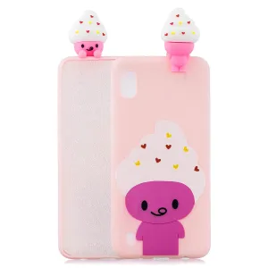 For Samsung A10 3D Cute Coloured Painted Animal TPU Anti-scratch Non-slip Protective Cover Back Case ice cream