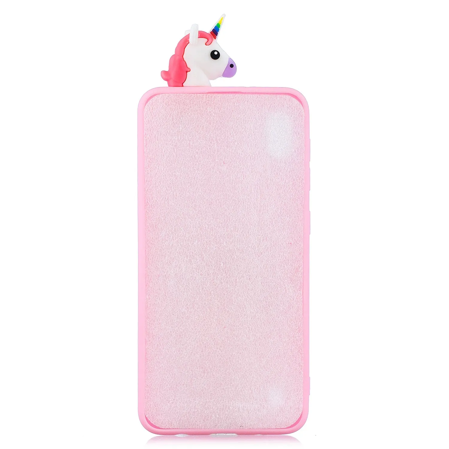 For Samsung A10 3D Cute Coloured Painted Animal TPU Anti-scratch Non-slip Protective Cover Back Case unicorn