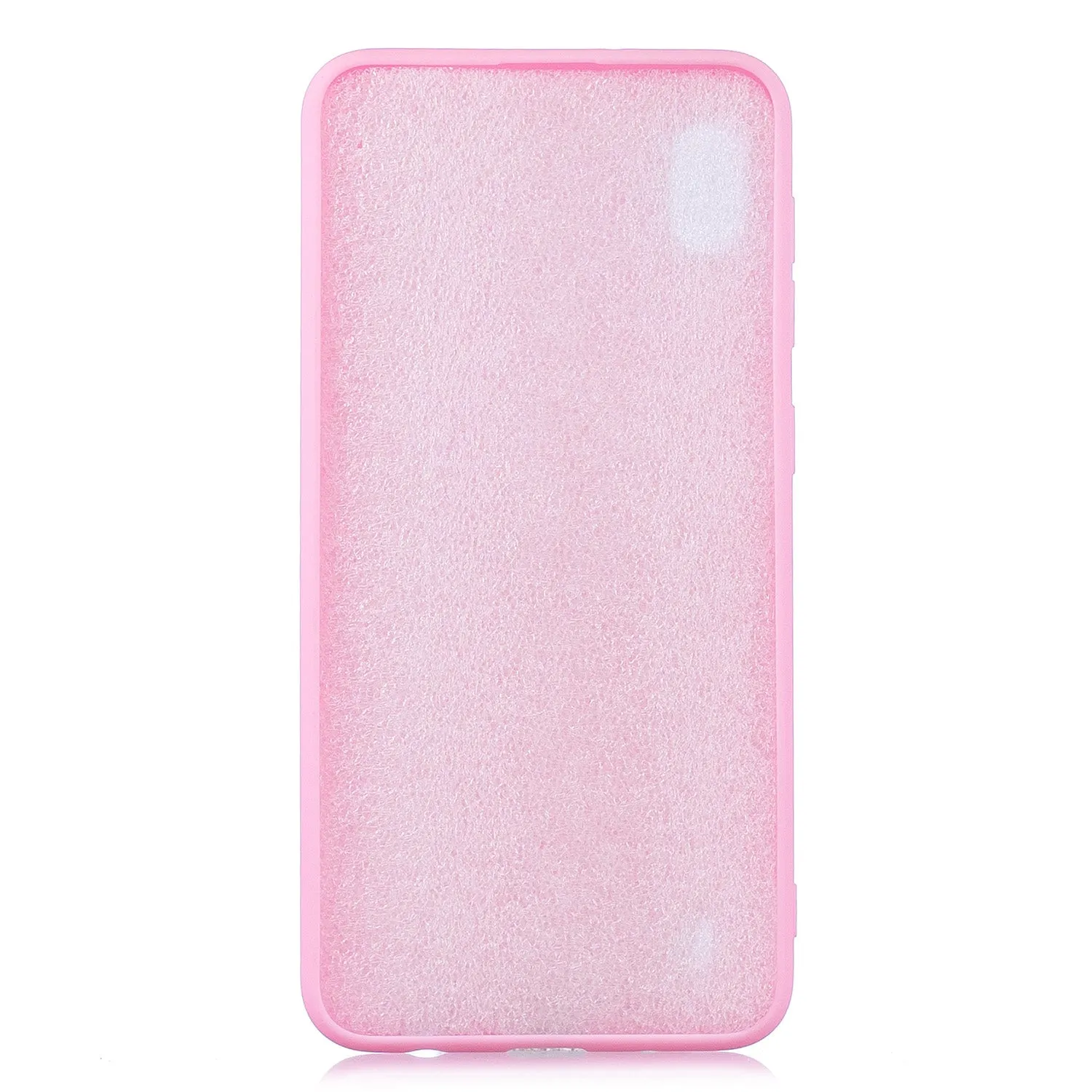 For Samsung A10 Lovely Candy Color Matte TPU Anti-scratch Non-slip Protective Cover Back Case yellow