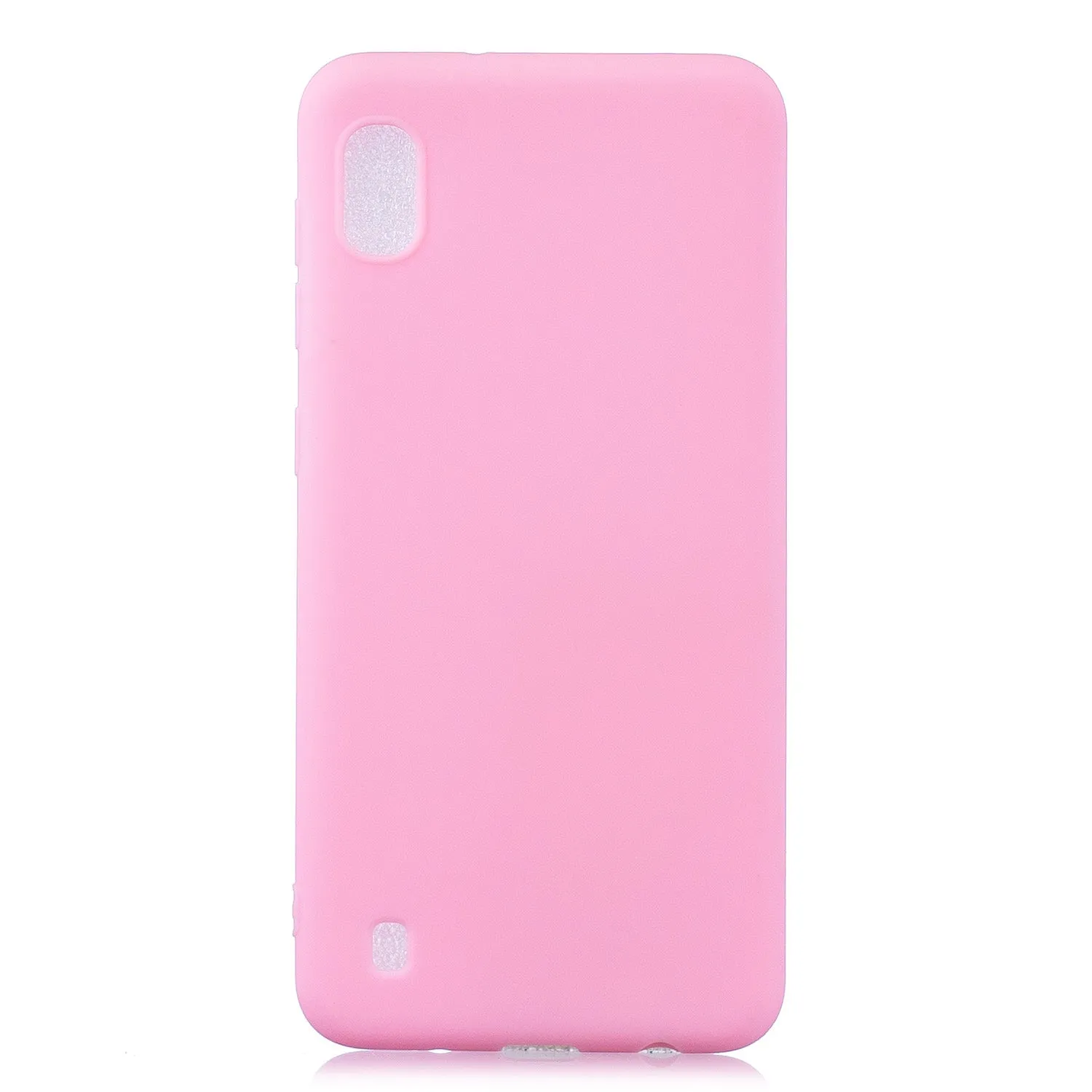 For Samsung A10 Lovely Candy Color Matte TPU Anti-scratch Non-slip Protective Cover Back Case yellow