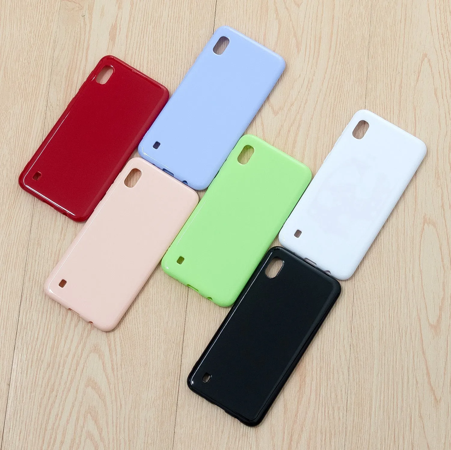 For Samsung A10/A20/A30/A50 Phone Case Soft TPU Overal Protection Precise Cutouts Easy to Install Cellphone Cover  Sakura pink