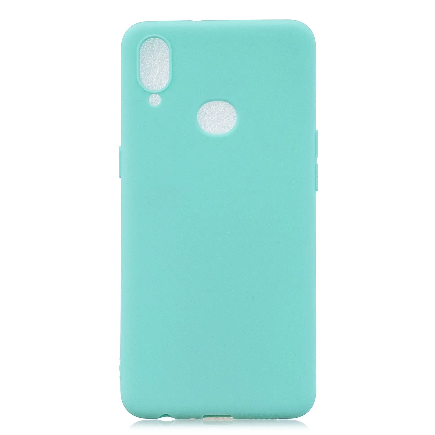For Samsung A10S A20S Shockproof TPU Back Cover Soft Candy Color Frosted Surface Mobile Phone Case red