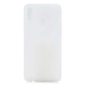 For Samsung A10S A20S Shockproof TPU Back Cover Soft Candy Color Frosted Surface Mobile Phone Case white
