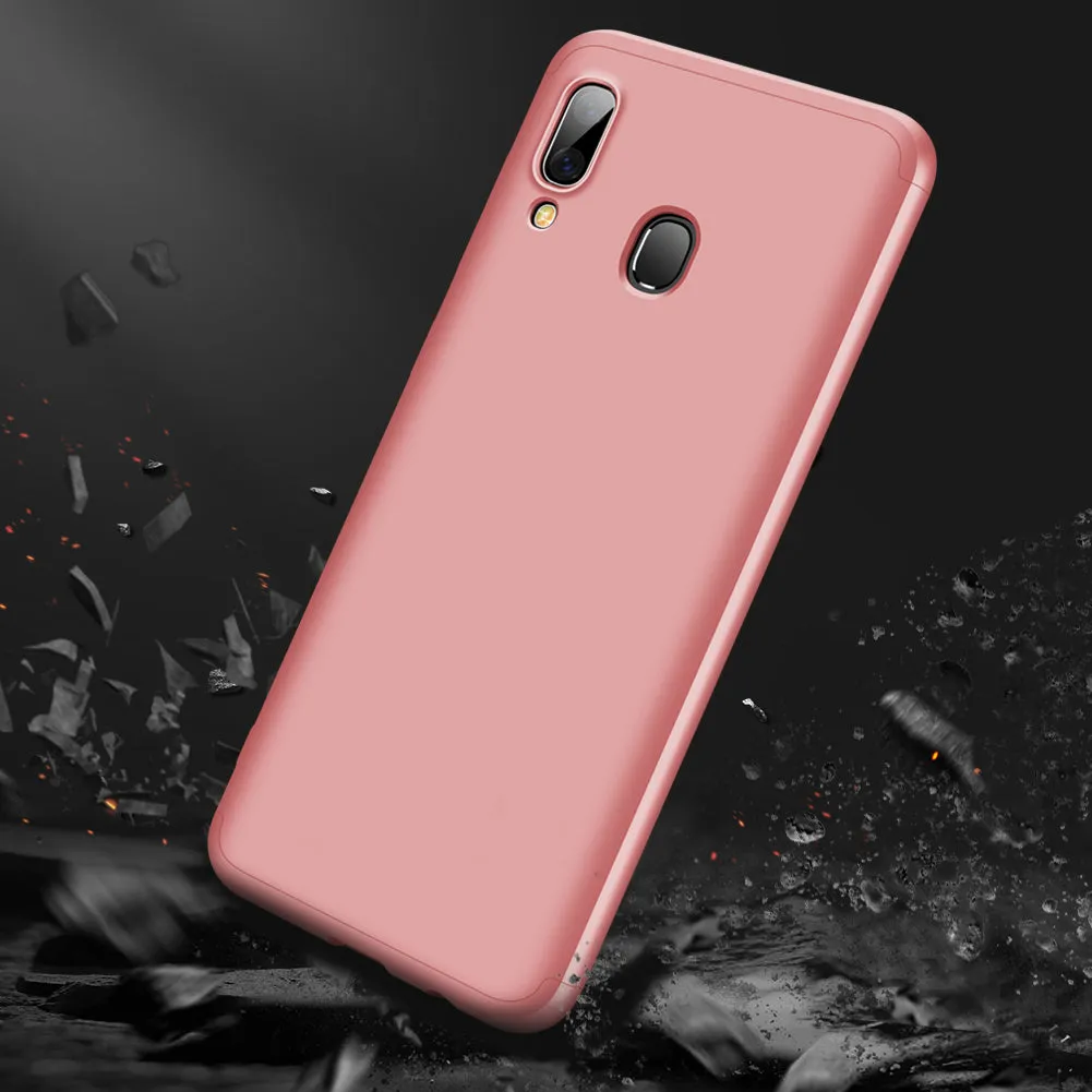 For Samsung A10S Cellphone Cover Mobile Phone PC Shell Full Body Protection Precise Cutouts Case Rose