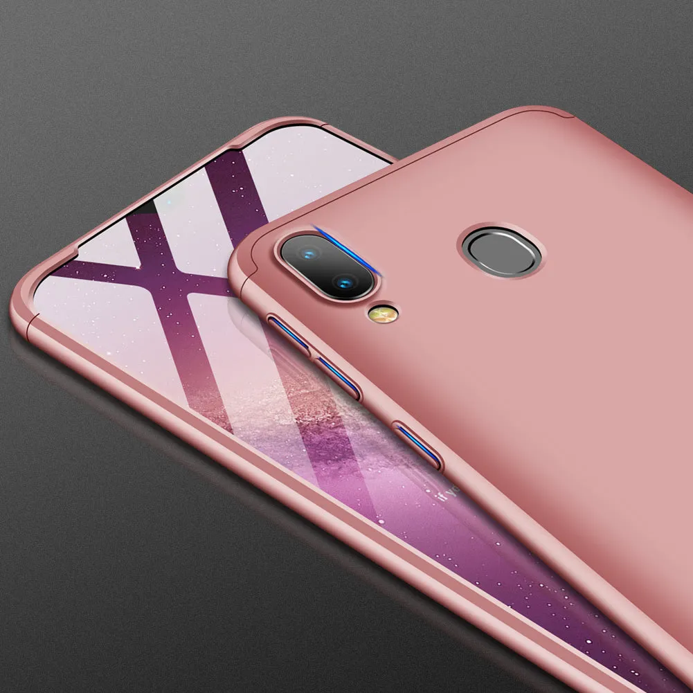 For Samsung A10S Cellphone Cover Mobile Phone PC Shell Full Body Protection Precise Cutouts Case Rose