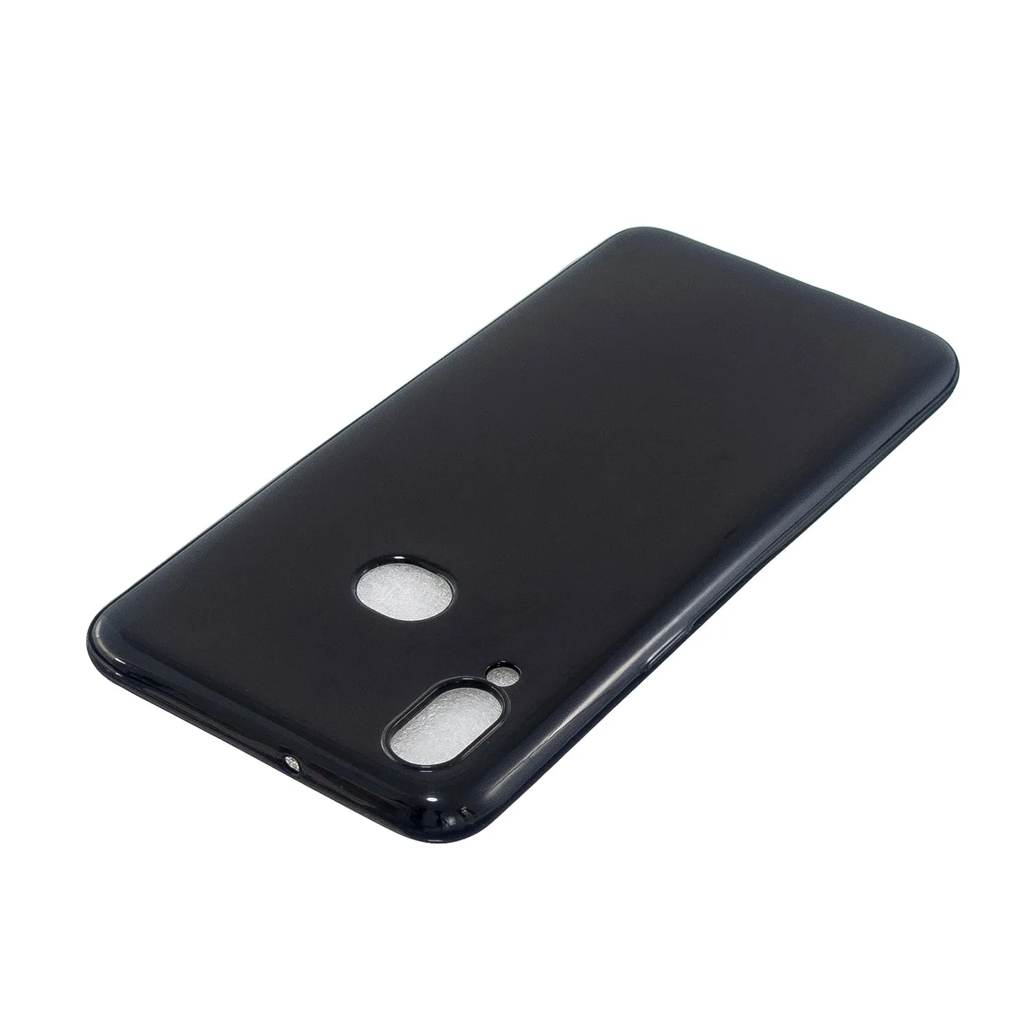 For Samsung A10S/A20S Cellphone Cover Soft TPU Phone Case Simple Profile Full Body Protection Anti-scratch Shell Bright black