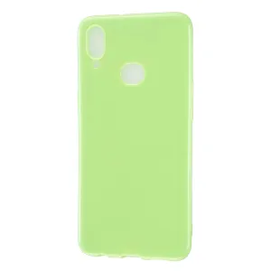 For Samsung A10S/A20S Cellphone Cover Soft TPU Phone Case Simple Profile Full Body Protection Anti-scratch Shell Fluorescent green
