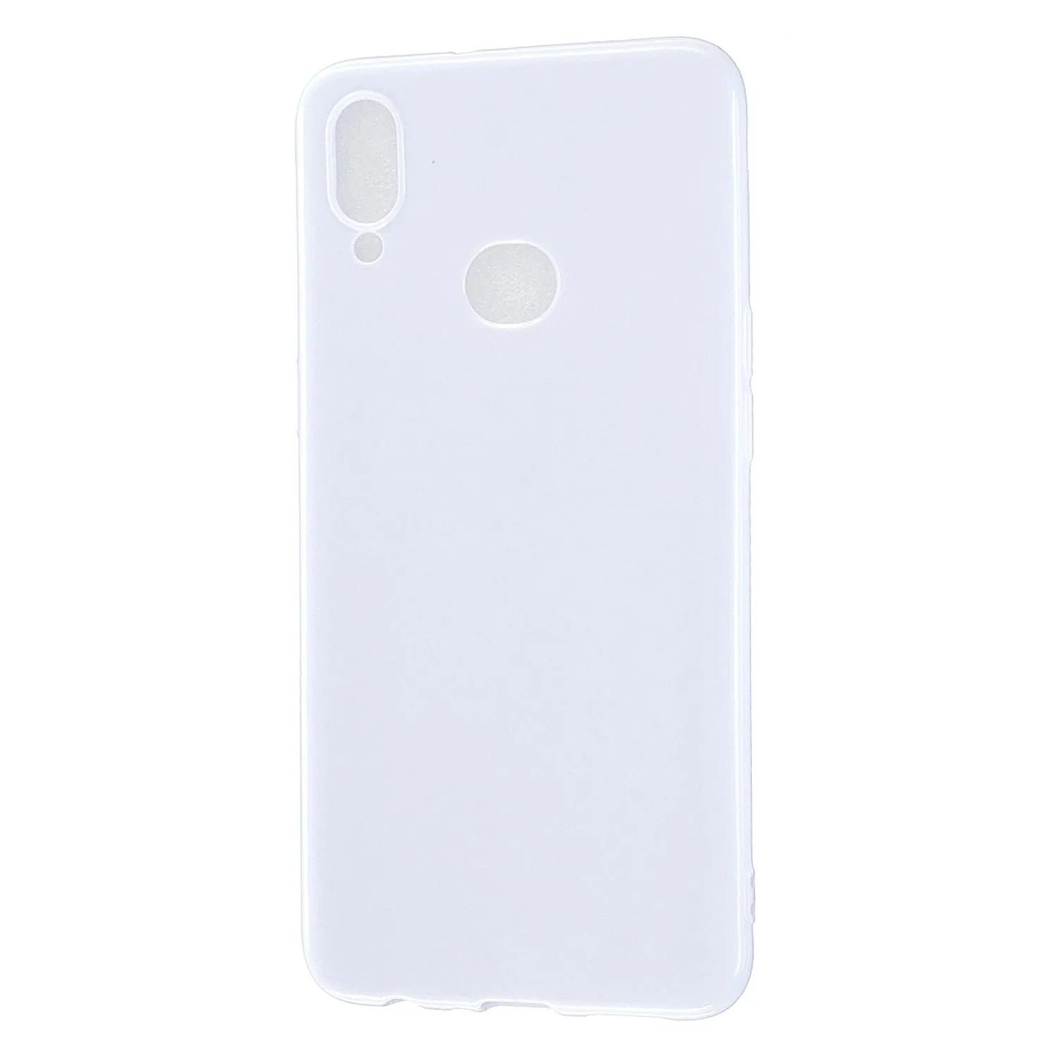 For Samsung A10S/A20S Cellphone Cover Soft TPU Phone Case Simple Profile Full Body Protection Anti-scratch Shell Milk white