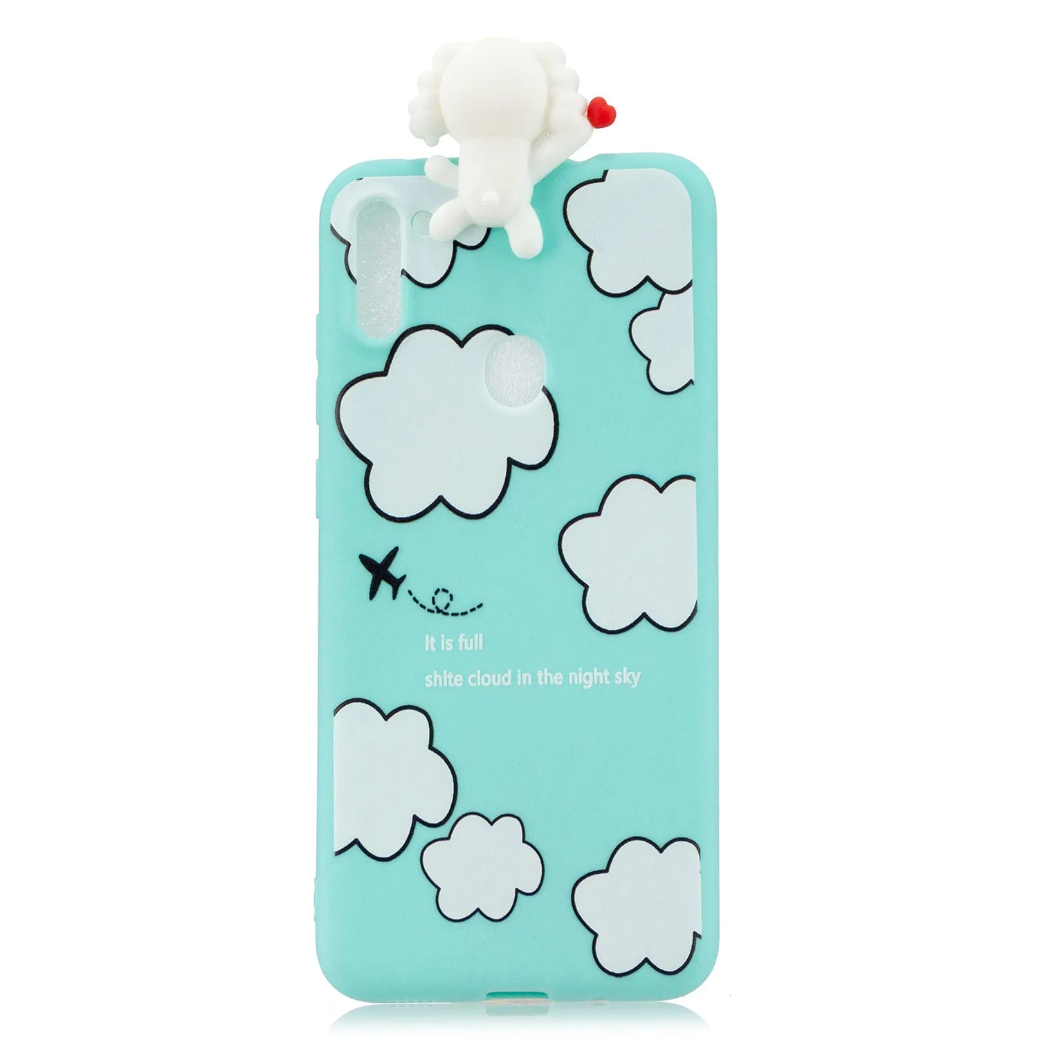For Samsung A11 Soft TPU Back Cover 3D Cartoon Painting Mobile Phone Case Shell Little bear
