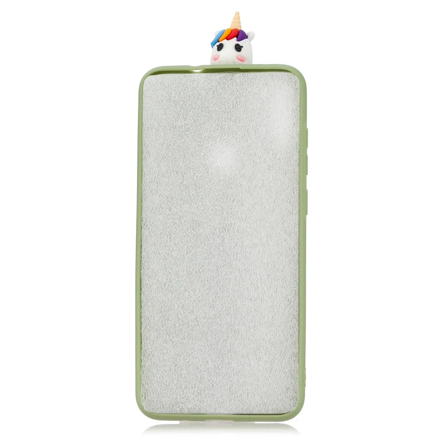 For Samsung A11 Soft TPU Back Cover Cartoon Painting Mobile Phone Case Shell with Bracket Cute Horse