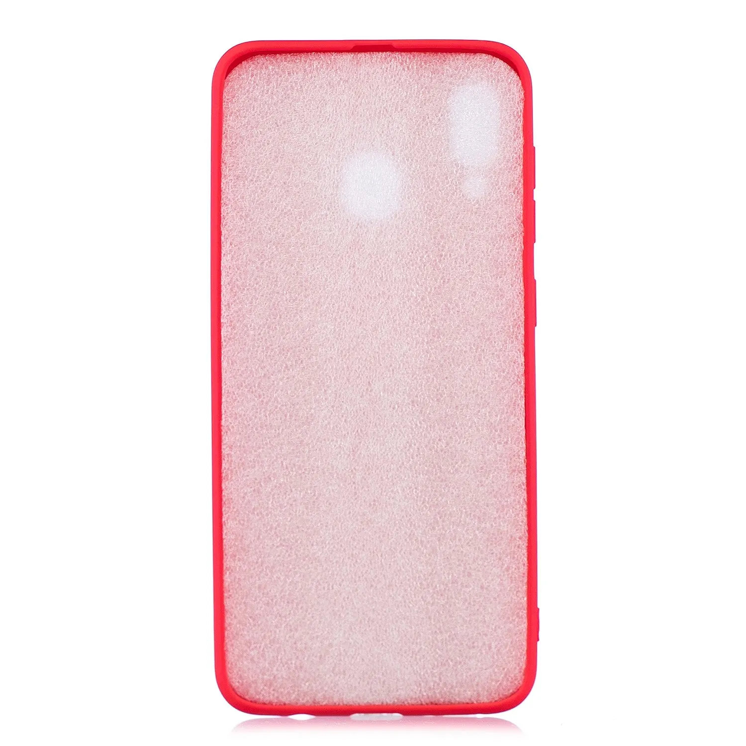 For Samsung A30 Lovely Candy Color Matte TPU Anti-scratch Non-slip Protective Cover Back Case yellow