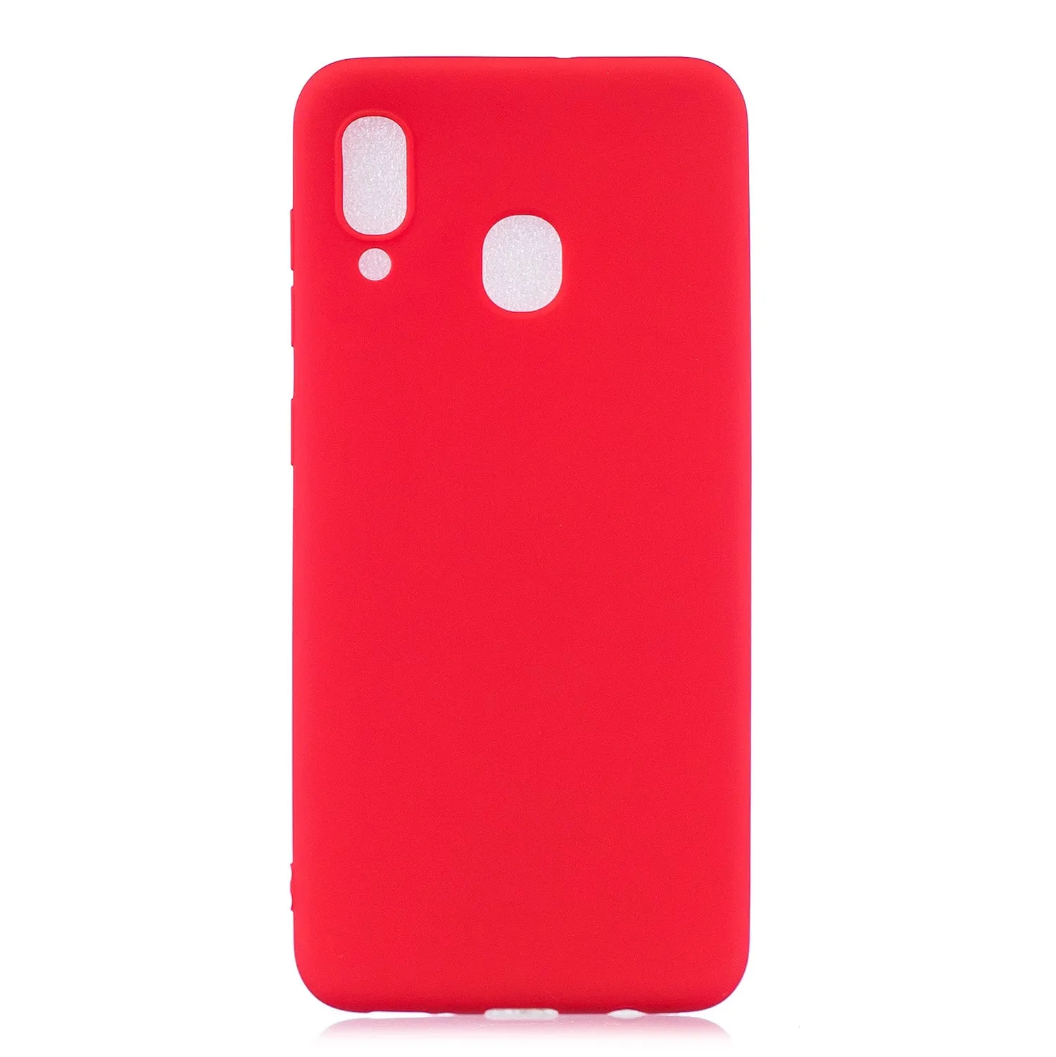 For Samsung A30 Lovely Candy Color Matte TPU Anti-scratch Non-slip Protective Cover Back Case yellow