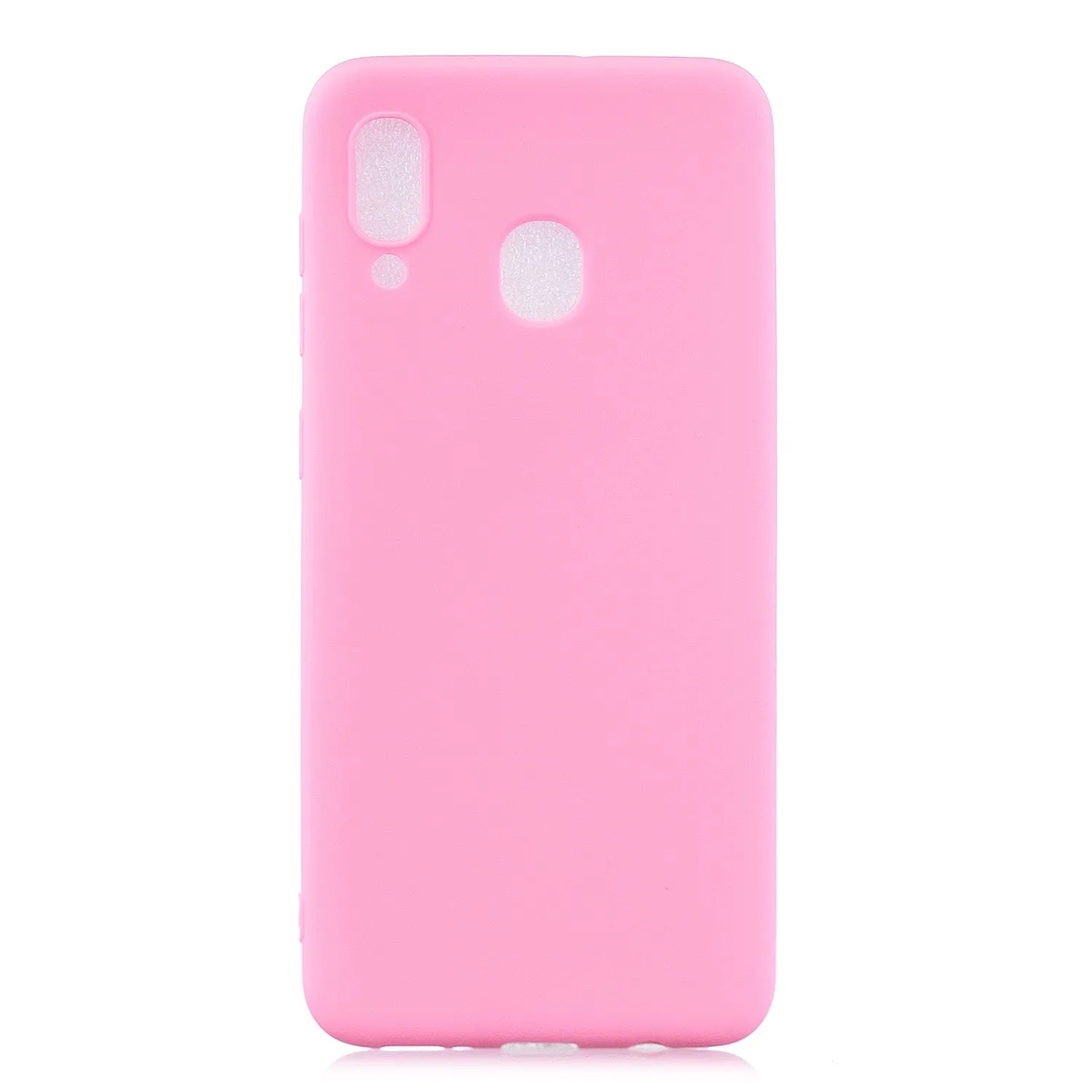 For Samsung A30 Lovely Candy Color Matte TPU Anti-scratch Non-slip Protective Cover Back Case yellow