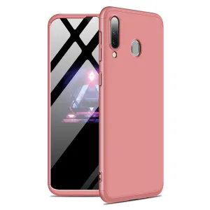 For Samsung A30 Ultra Slim PC Back Cover Non-slip Shockproof 360 Degree Full Protective Case Rose gold