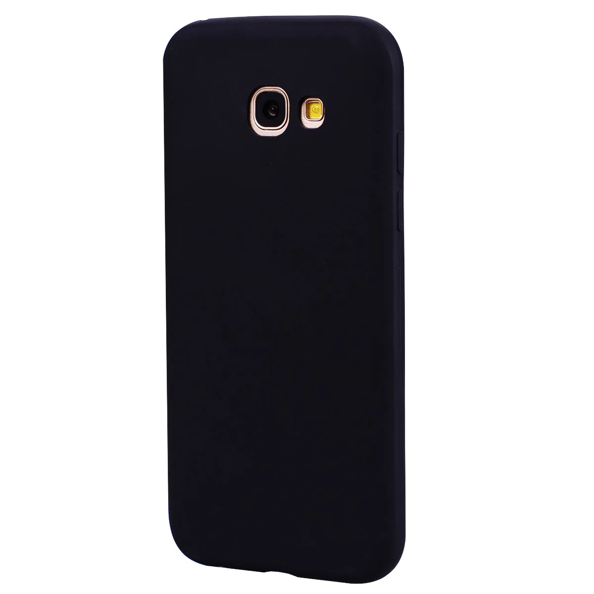 for Samsung A5 2017 Cute Candy Color Matte TPU Anti-scratch Non-slip Protective Cover Back Case dark pink