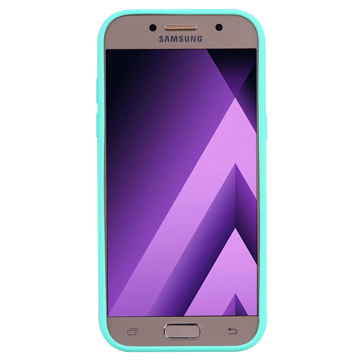 for Samsung A5 2017 Cute Candy Color Matte TPU Anti-scratch Non-slip Protective Cover Back Case Light blue