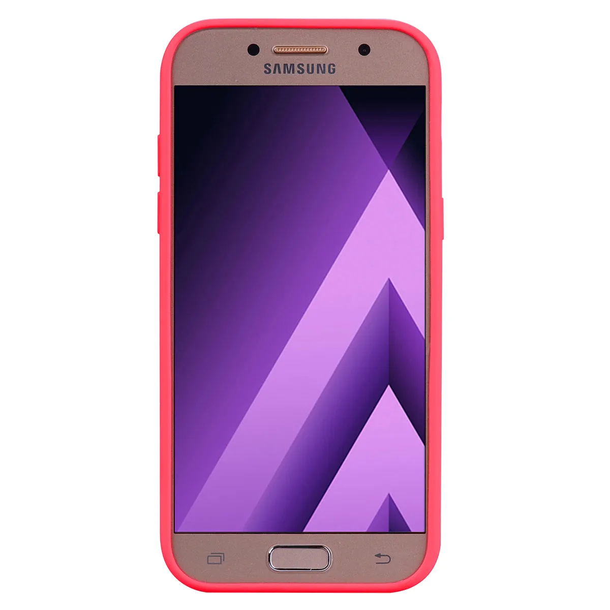 for Samsung A5 2017 Cute Candy Color Matte TPU Anti-scratch Non-slip Protective Cover Back Case red
