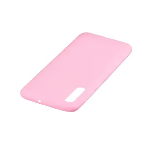 For Samsung A50 Lovely Candy Color Matte TPU Anti-scratch Non-slip Protective Cover Back Case black