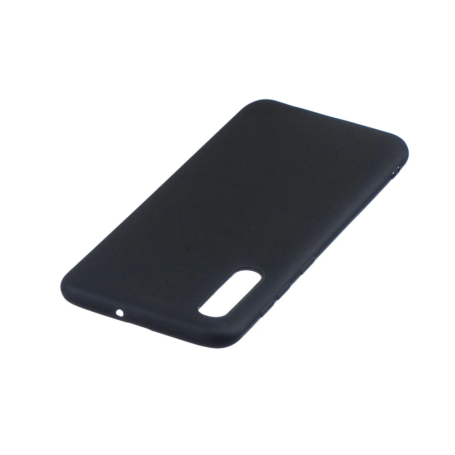 For Samsung A50 Lovely Candy Color Matte TPU Anti-scratch Non-slip Protective Cover Back Case black