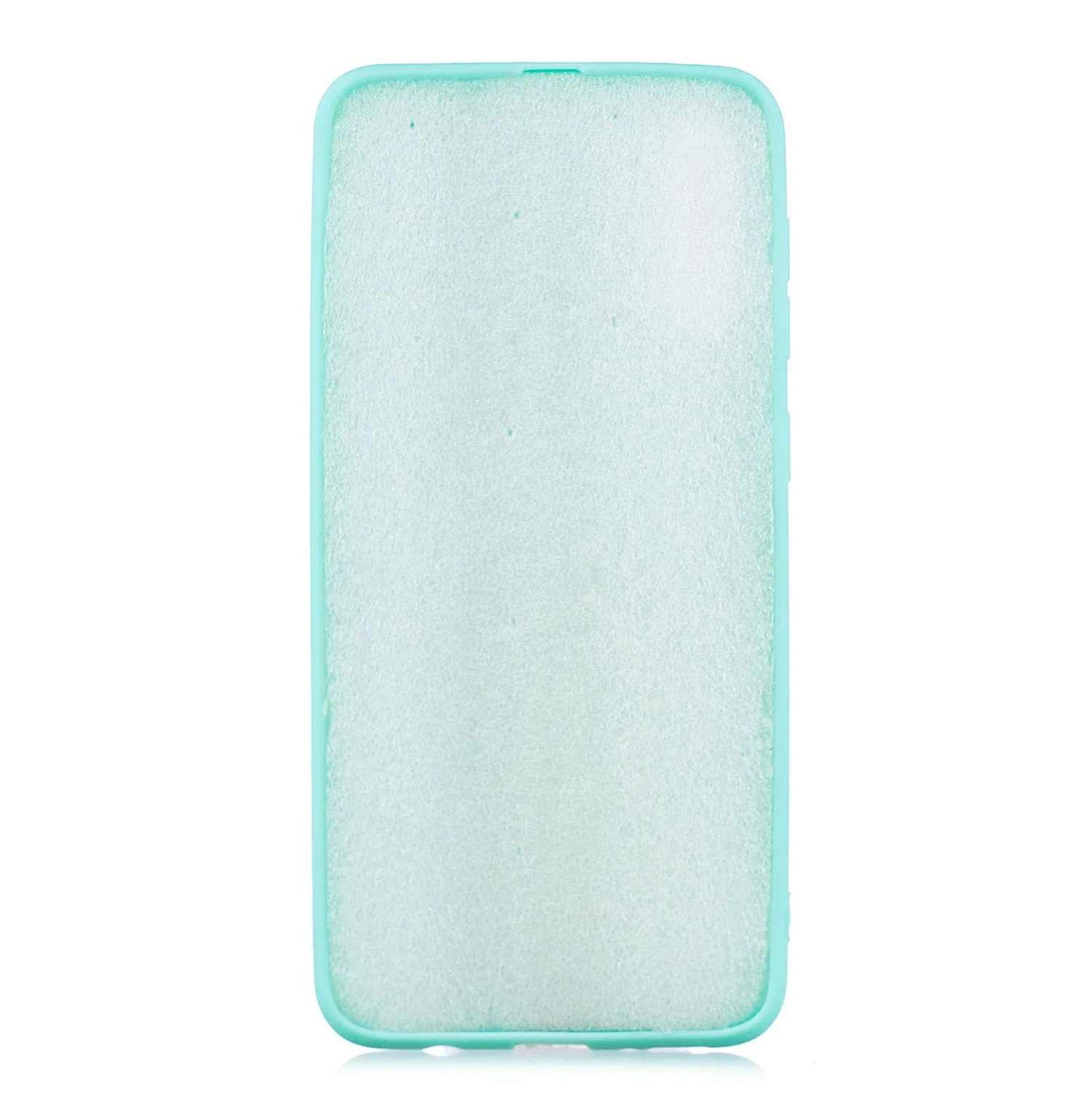 For Samsung A50 Lovely Candy Color Matte TPU Anti-scratch Non-slip Protective Cover Back Case black