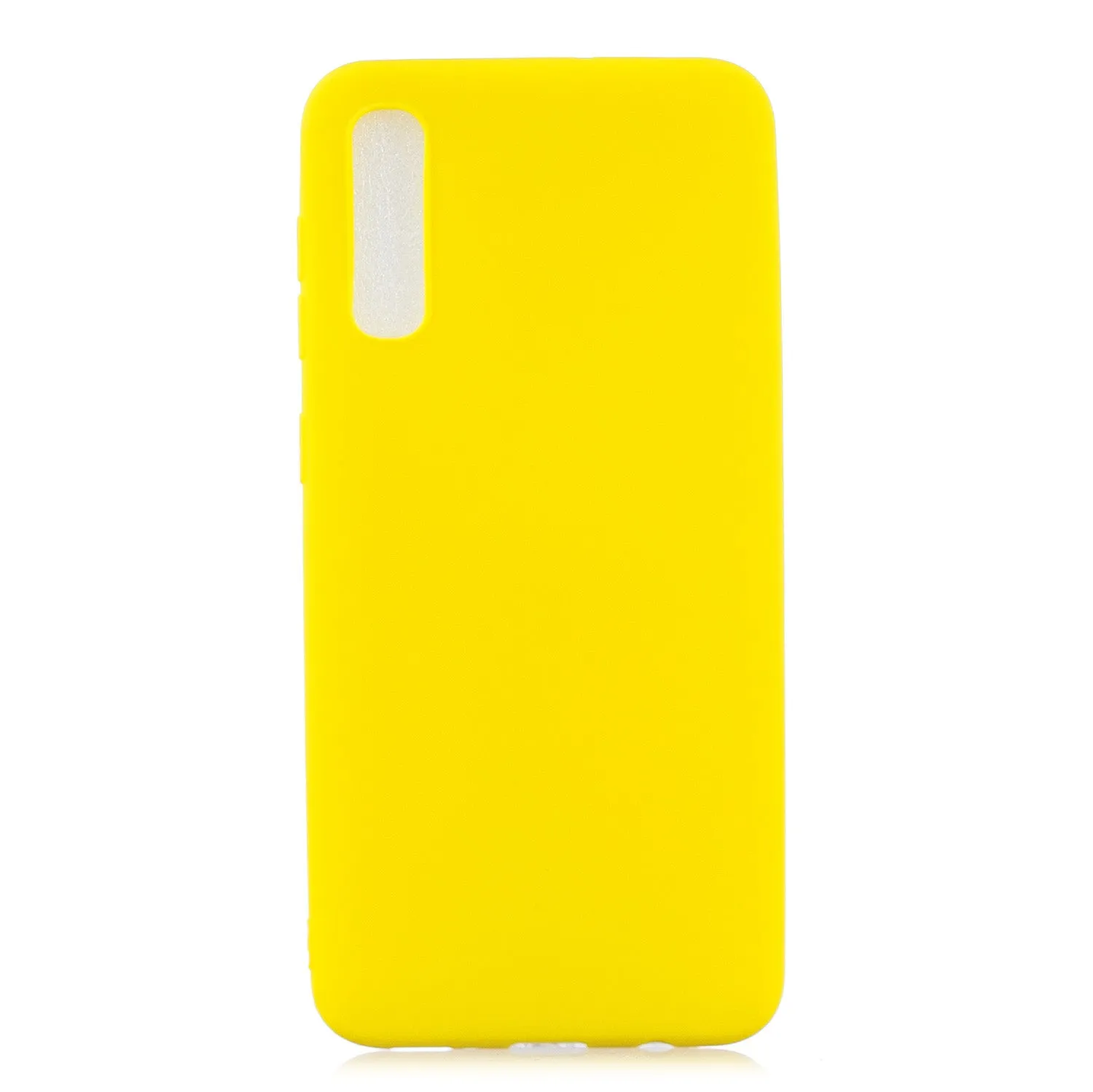 For Samsung A50 Lovely Candy Color Matte TPU Anti-scratch Non-slip Protective Cover Back Case black