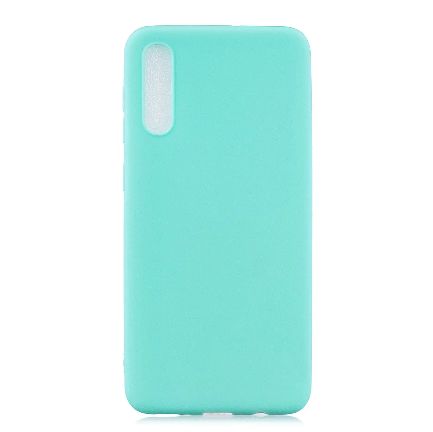 For Samsung A50 Lovely Candy Color Matte TPU Anti-scratch Non-slip Protective Cover Back Case black